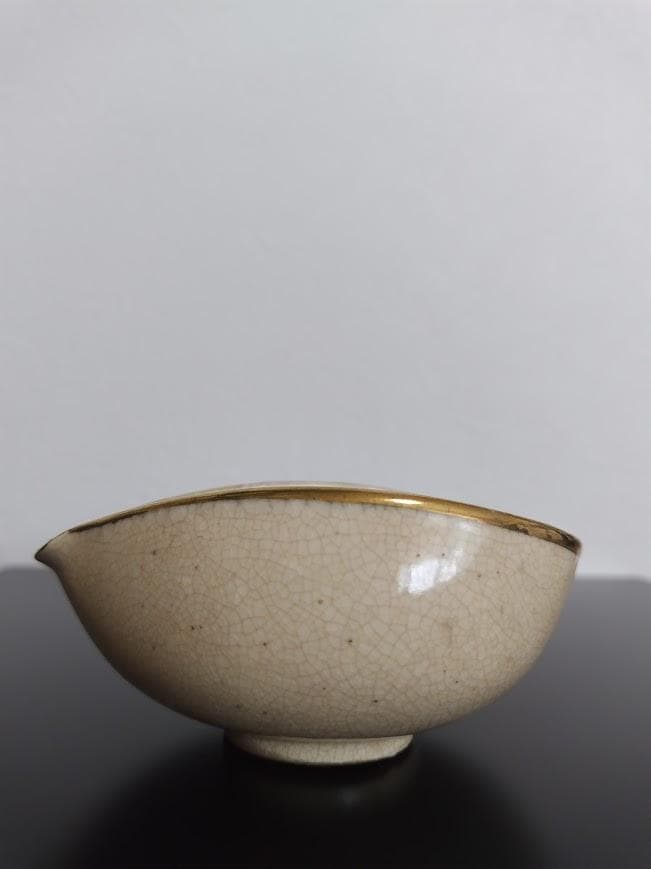 年代物　古清水　清水焼　湯呑　湯冷まし　急須茶器3点セット　陶器製　焼物