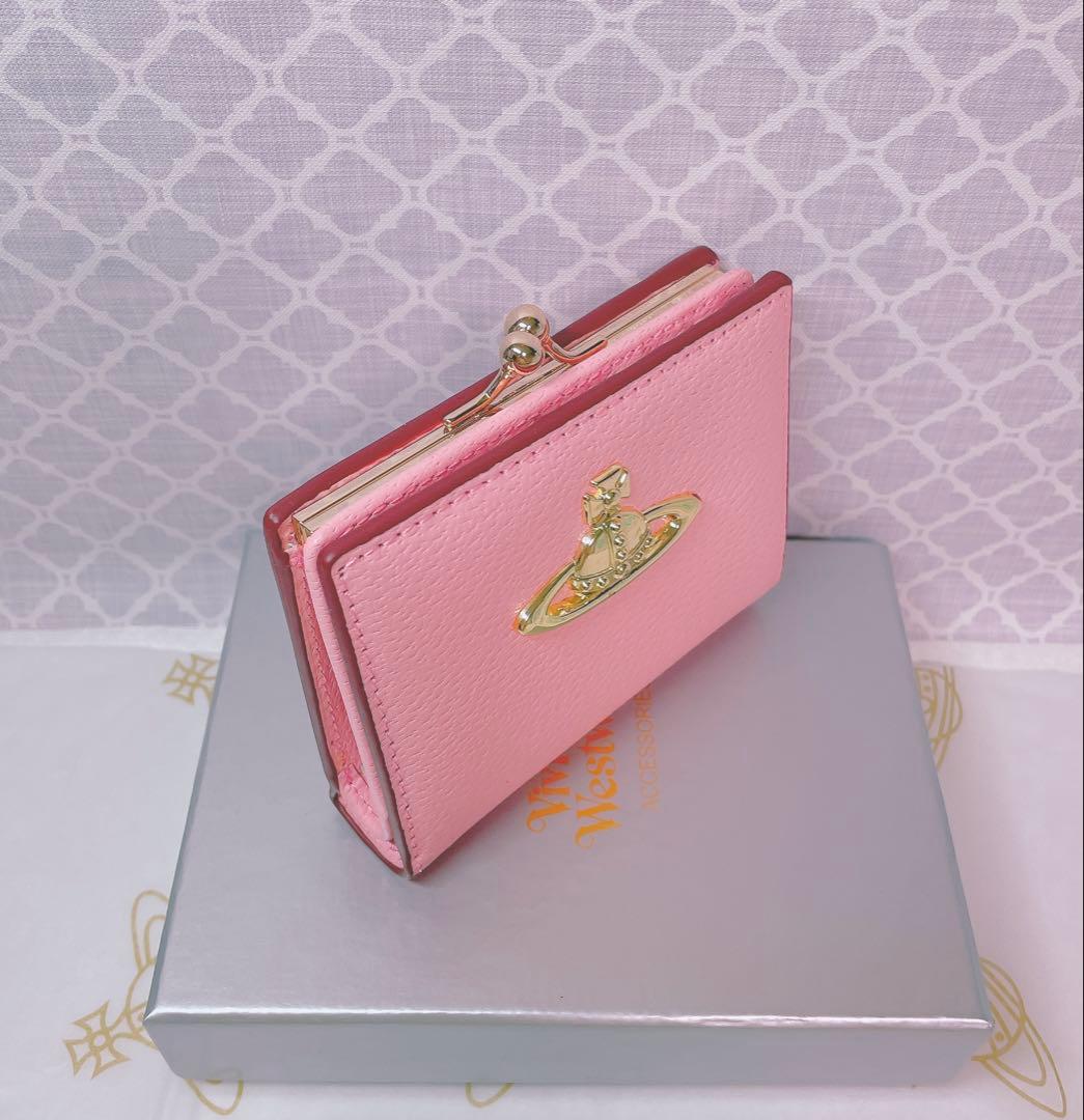 可憐♡ショッパー付】新品 Vivienne Westwood 二折財布ピンク - メルカリ