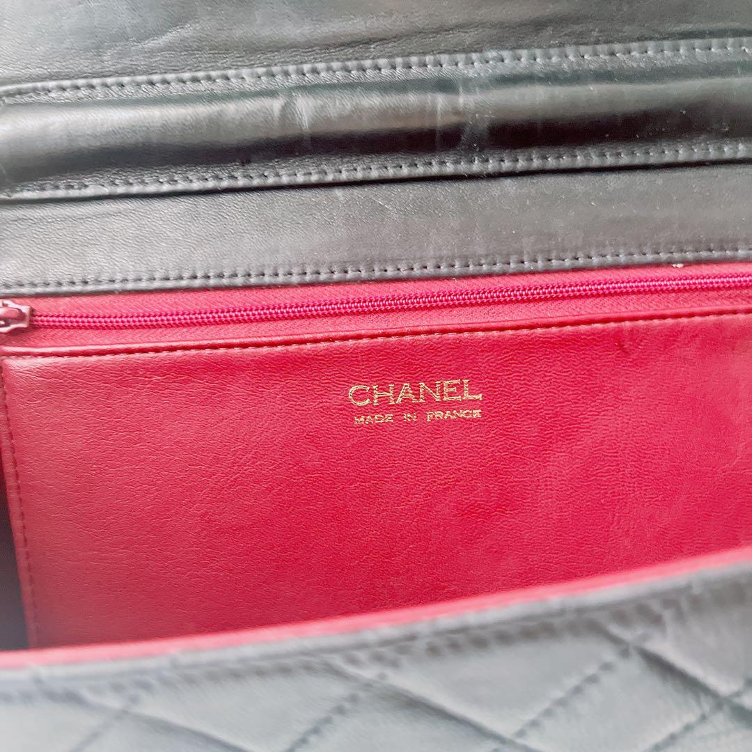 最終価格　CHANELシャネルマトラッセラムスキンショルダーバッグ