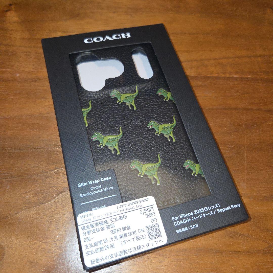 iPhone17Pro COACH（R）ハードケース／Repeat Rexy
