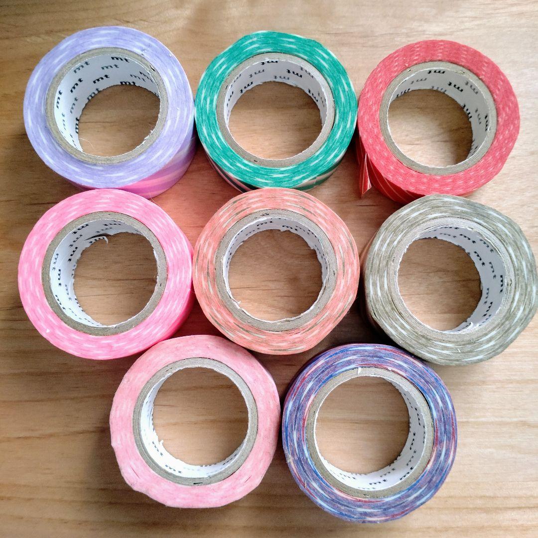 911.未使用 mt 廃盤マスキングテープ 10m巻ストライプ32個