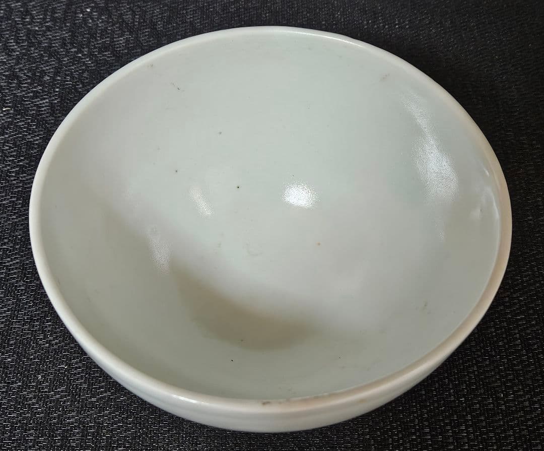 【李朝コレクター放出品❗04.】李朝白磁　分院手　大振り茶碗　鉢　時代産地不明❗