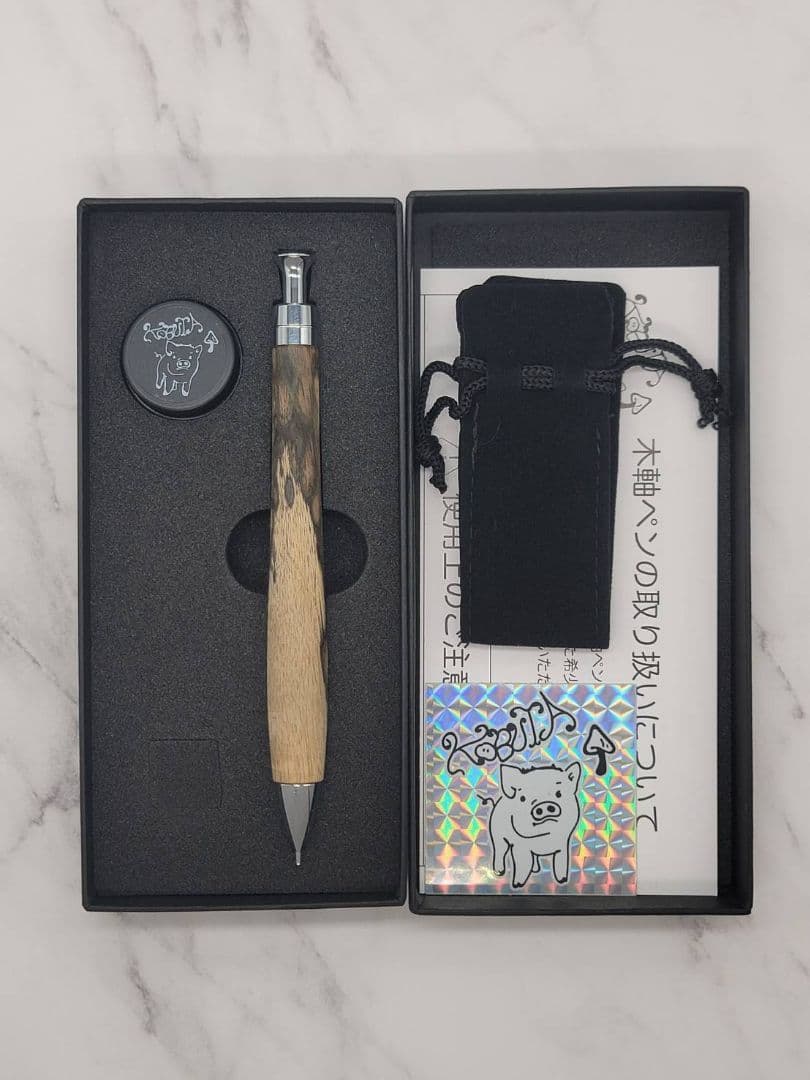 新品 こぶた工房 黒柿孔雀杢 極上 シャープペンシル0.5ミリ - メルカリ