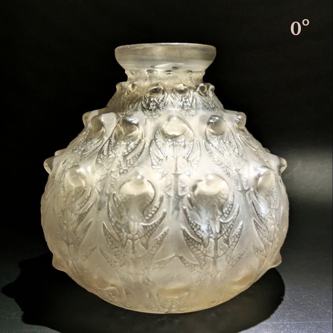 貴重な初期作品☆本人☆ルネ・ラリック フジェール アンティーク 花瓶 1913