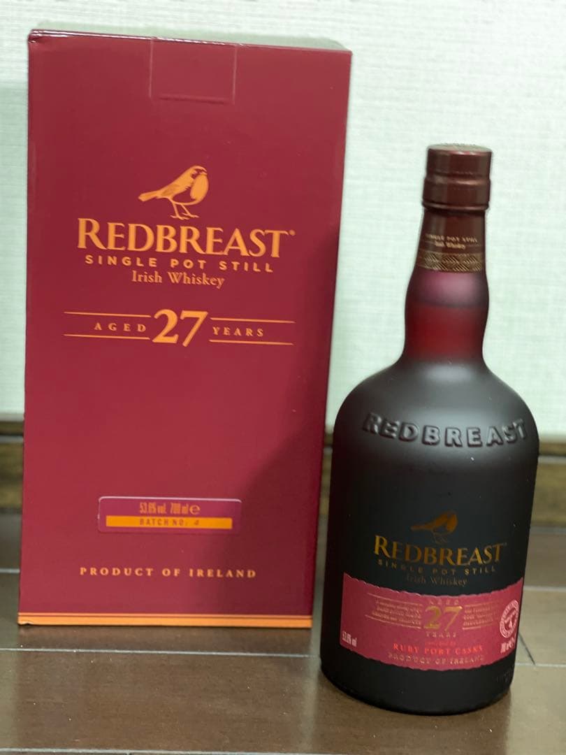 レッドブレスト 27年 ルビーポートカスク カスクストレングス バッチ4
