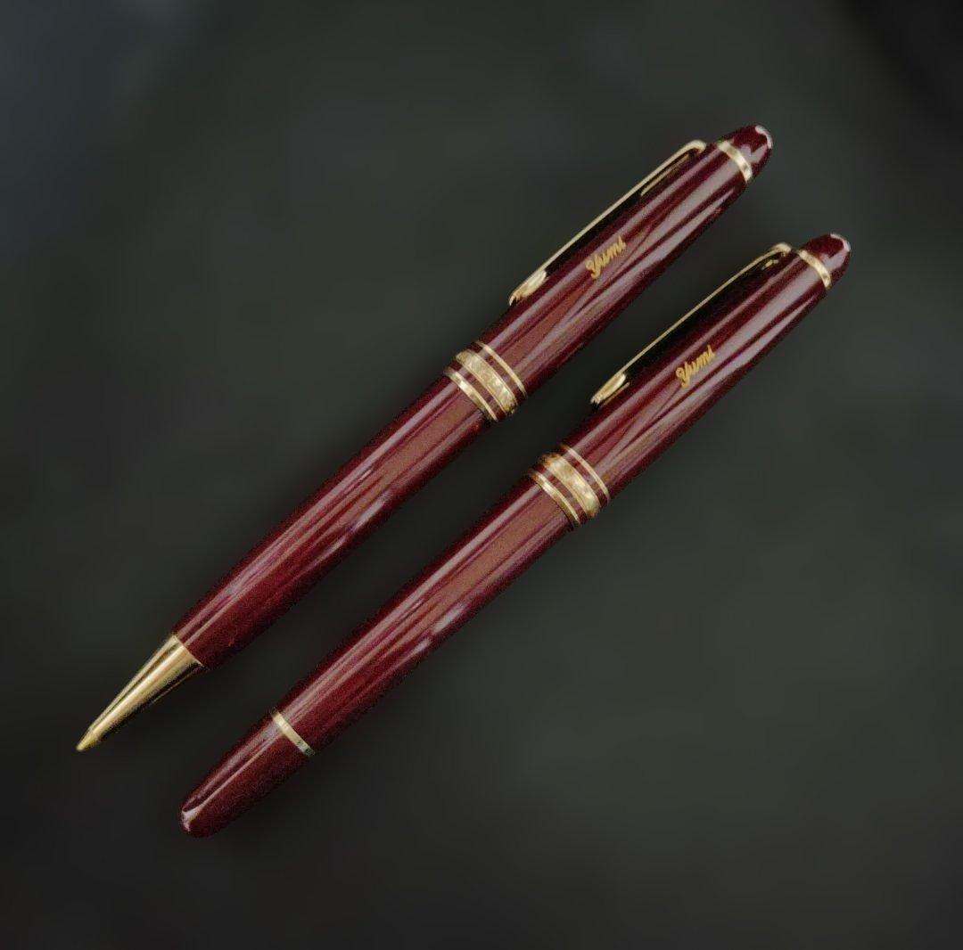 ♥希少モンブラン正規品☆クロコケース☆万年筆☆シャープペンボルドー