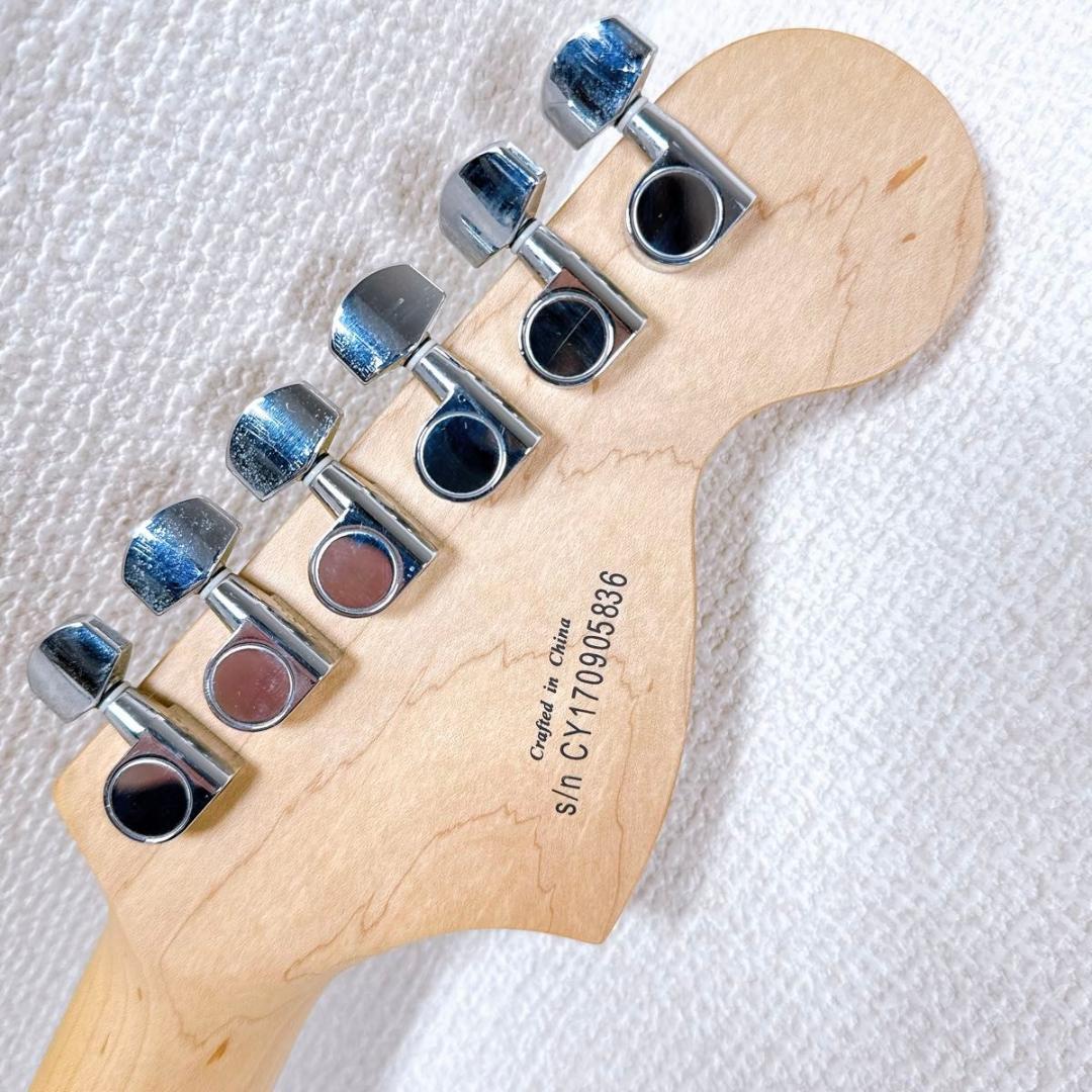 美品 Squier スクワイヤー レフティー用ス トラトキャスター サンバースト