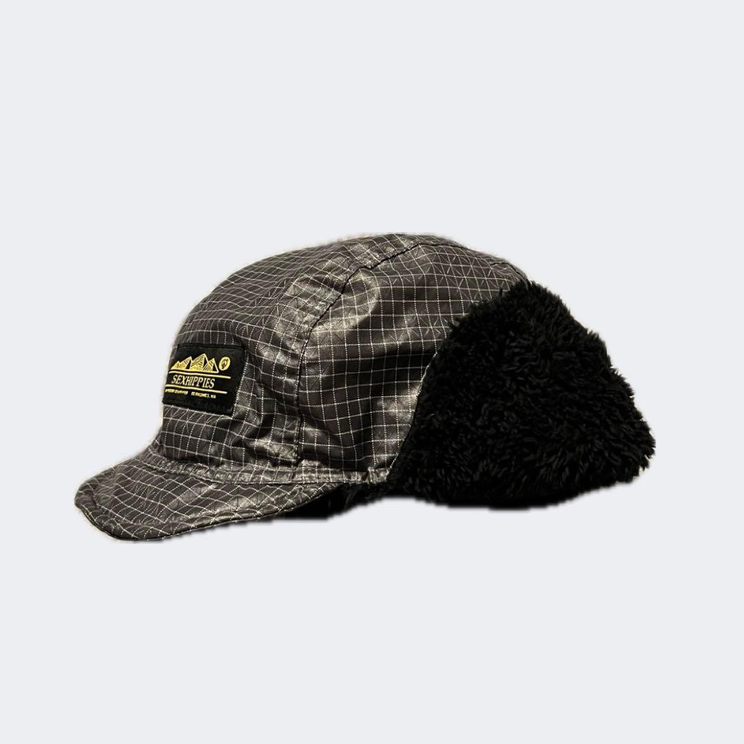 美品】Sexhippies mountain cap グレー フライトキャップ