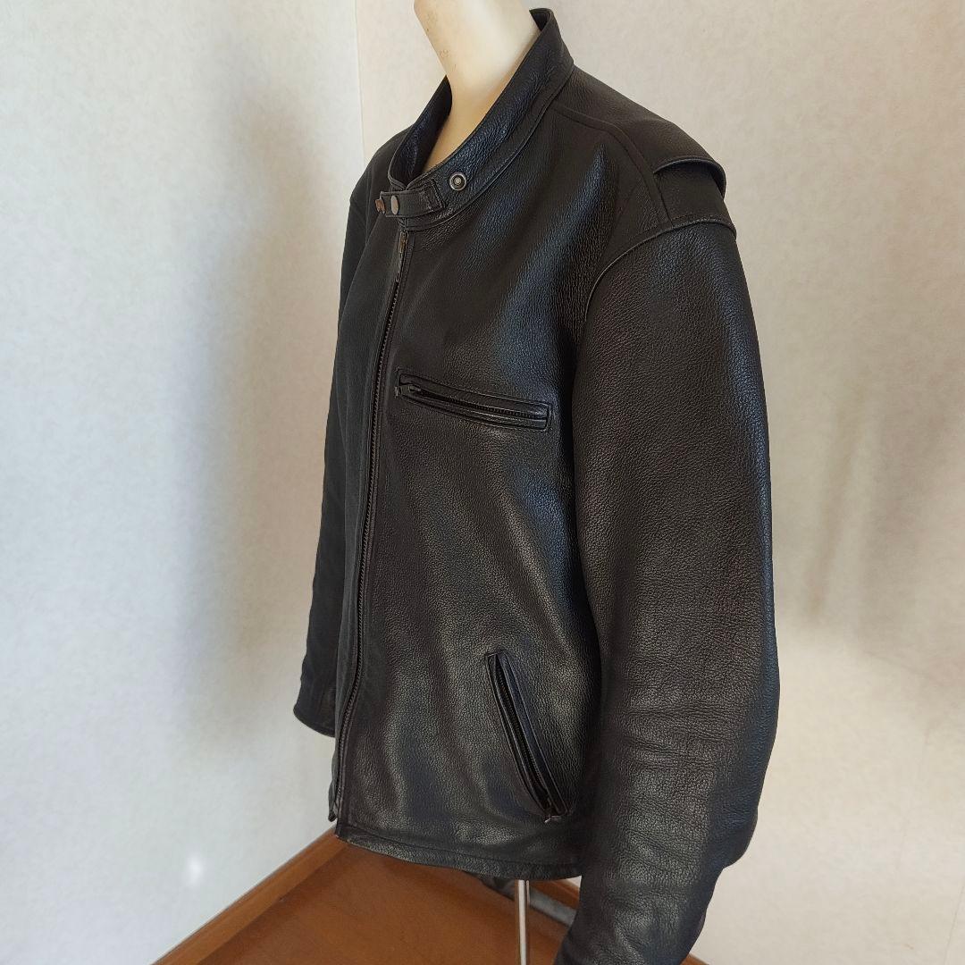 Rookie Leather ライダース 牛革 肉厚 シングルライダース 4L - メルカリ