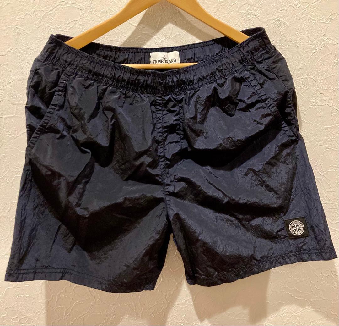 STONE ISLAND ナイロンメタル スイムショーツ ネイビー Sサイズ