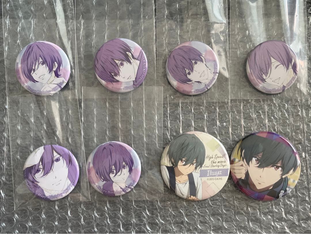 Free! 桐嶋郁弥 缶バッジ 8点セット