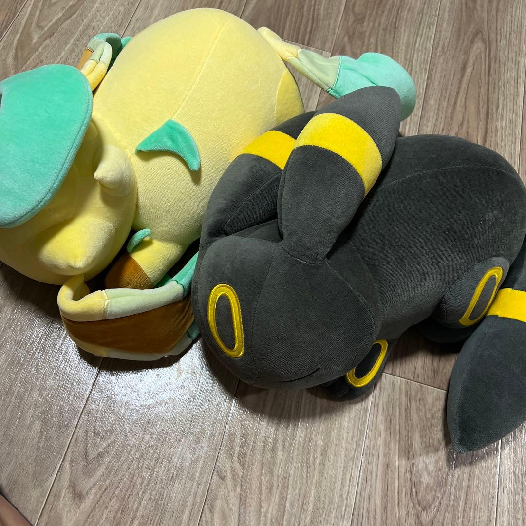 リーフィア ブラッキー すやすや ぬいぐるみ