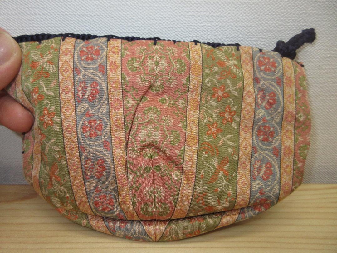 送料込【逢絢亭・新品】茶道具 三つ組仕覆 正絹 八稜花鳥紋