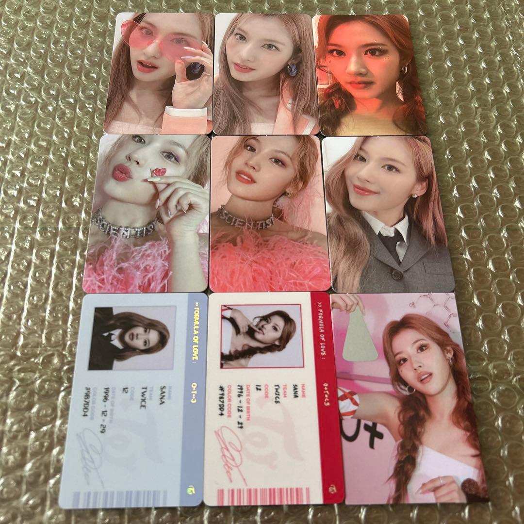 TWICE サナ トレカ セット Formula of Love コンプ - メルカリ