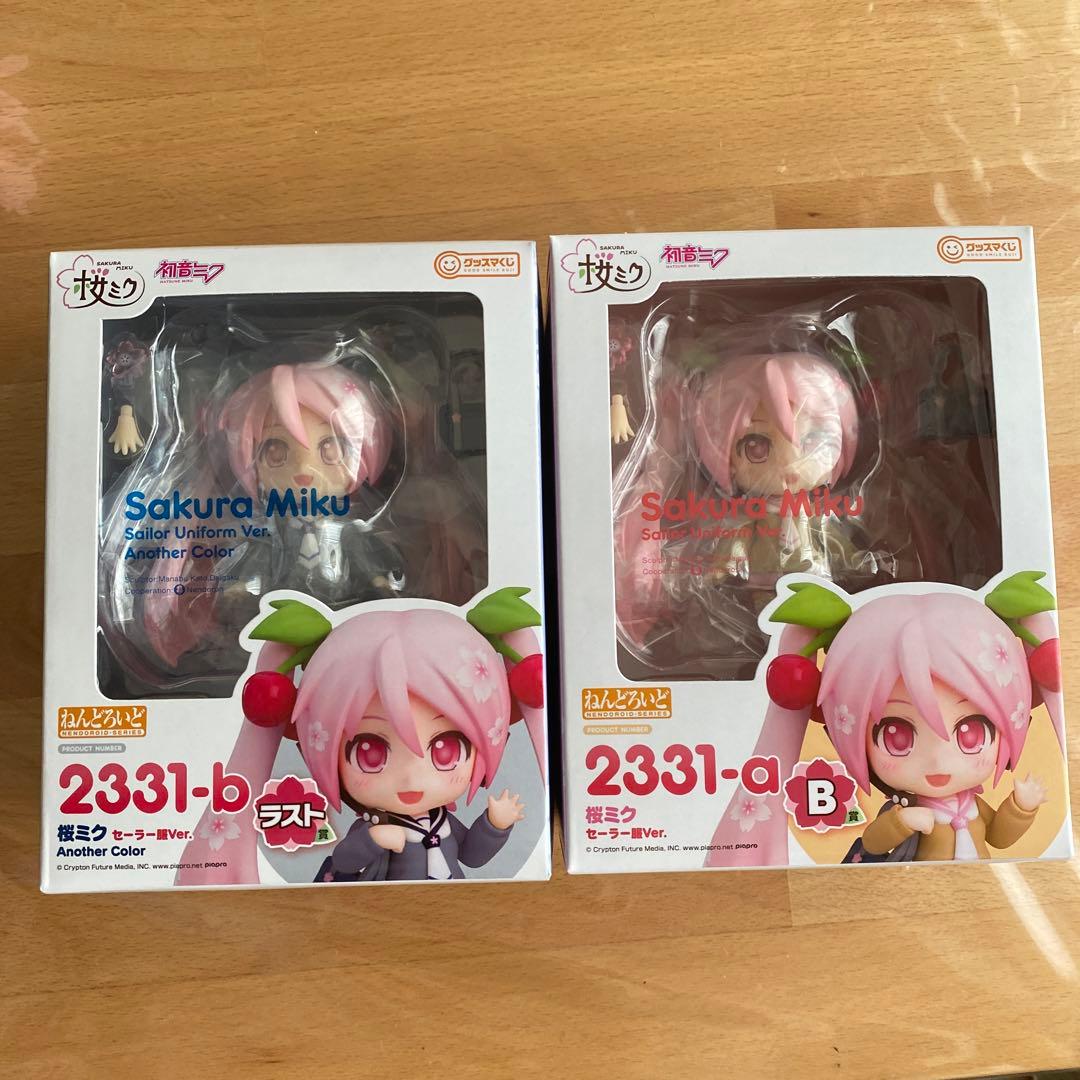 一番くじ 桜ミク A賞 B賞 ラストワン フィギュアセット ねんどろいど