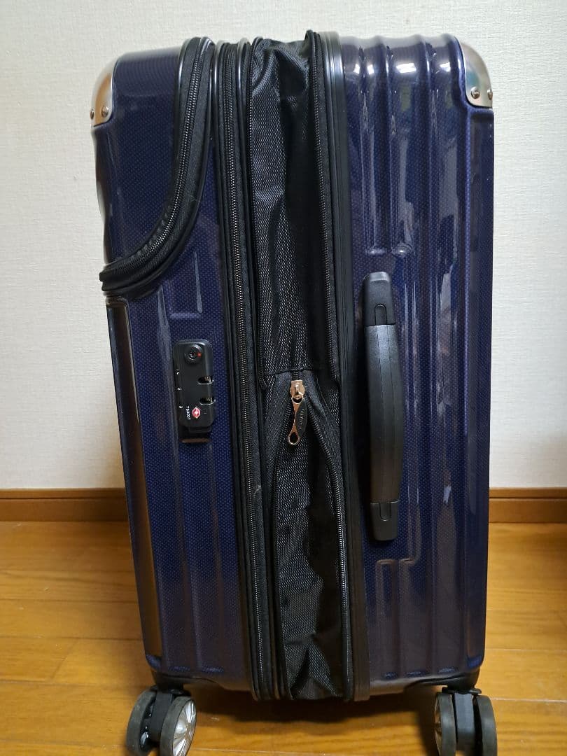 ネイビー ストライプ 中型キャリーケース [テラさん専用]