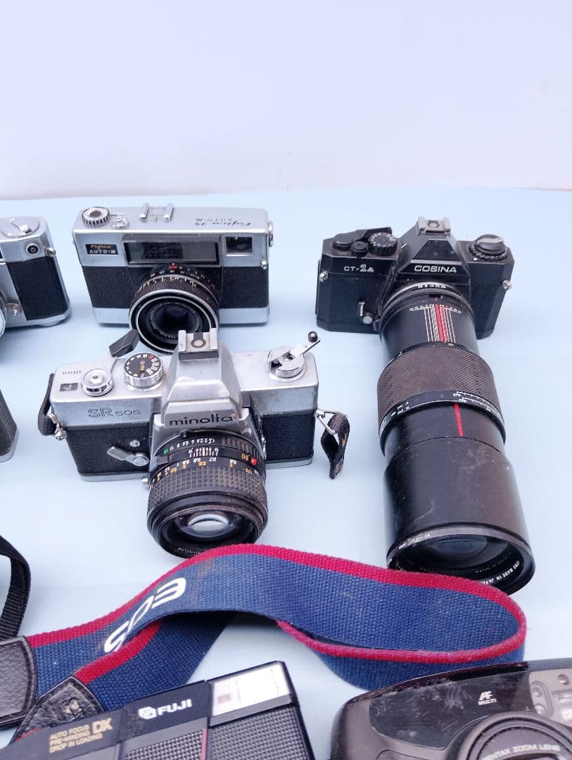 minolta SR505ィルムカメラなどまとめて9台 ジャンク品(よ4)