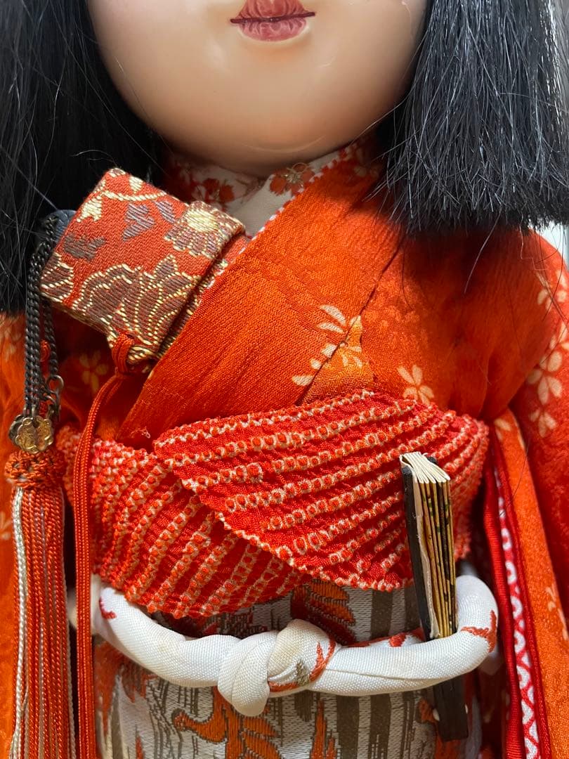 大幅値下げ！！市松人形 日本人形 アンティーク和人形 縮緬 - メルカリ