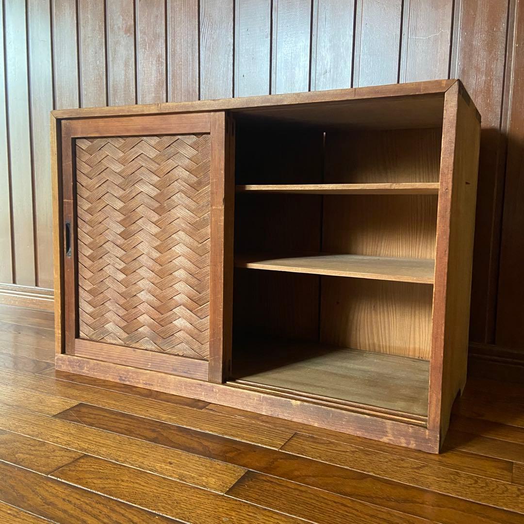 mini様✴︎ 網代編み 時代家具 茶道具棚 アンティーク家具 お茶室に