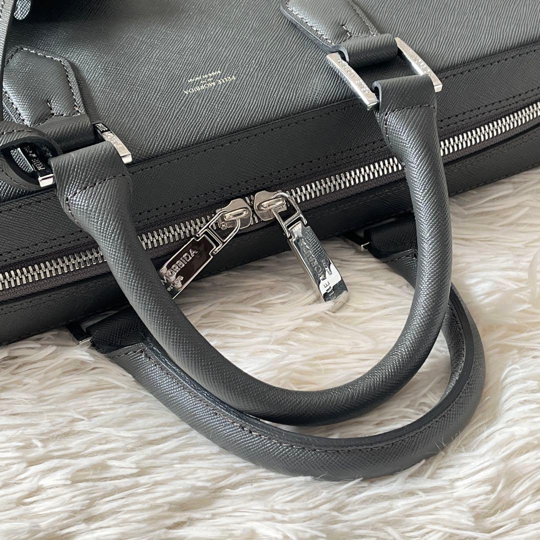 新品未使用✨PELLE MORBIDA ペッレモルビダ　ブリーフケース　グレー