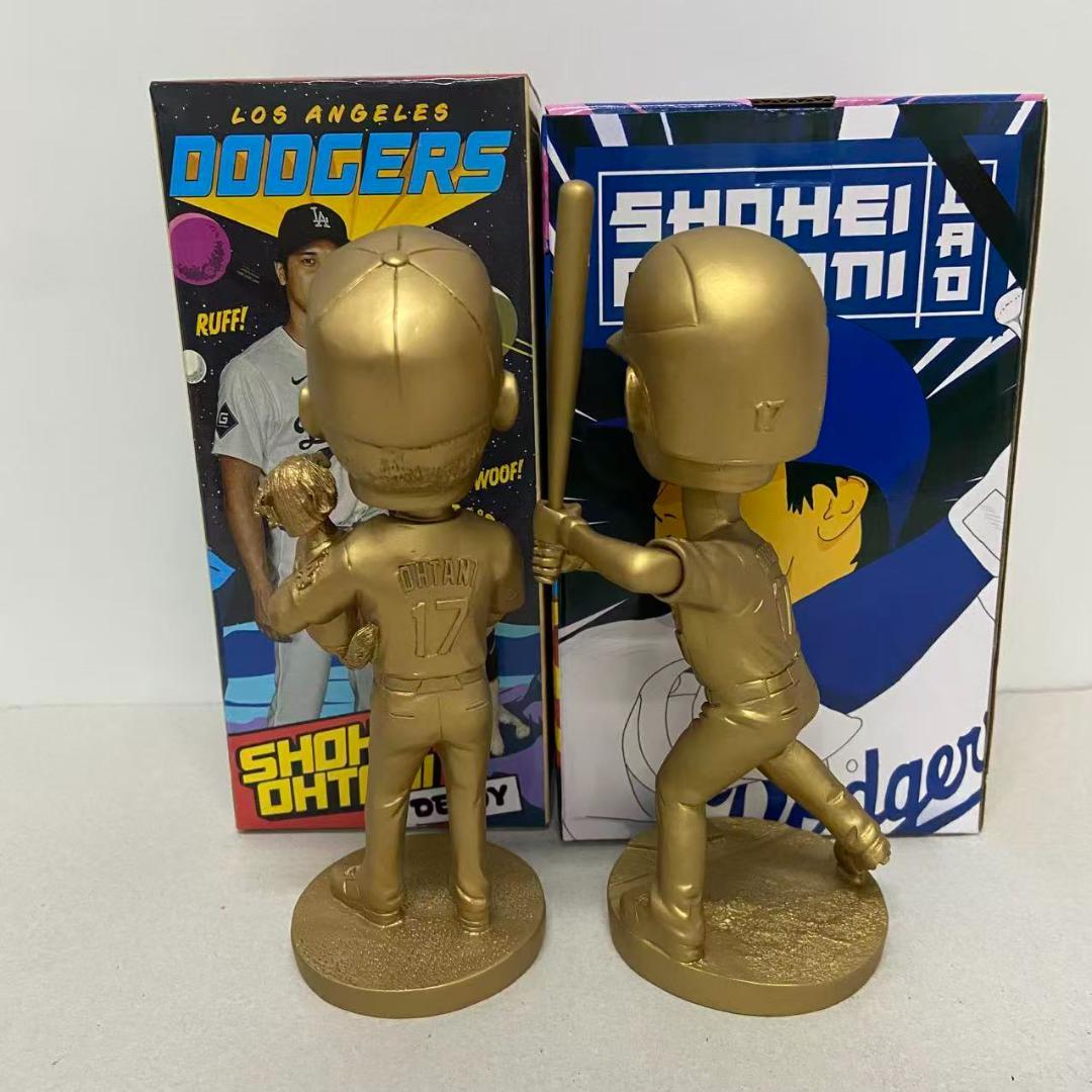 金色 大谷翔平 デコピン バブルヘッド+ボブルヘッド ゴールド
