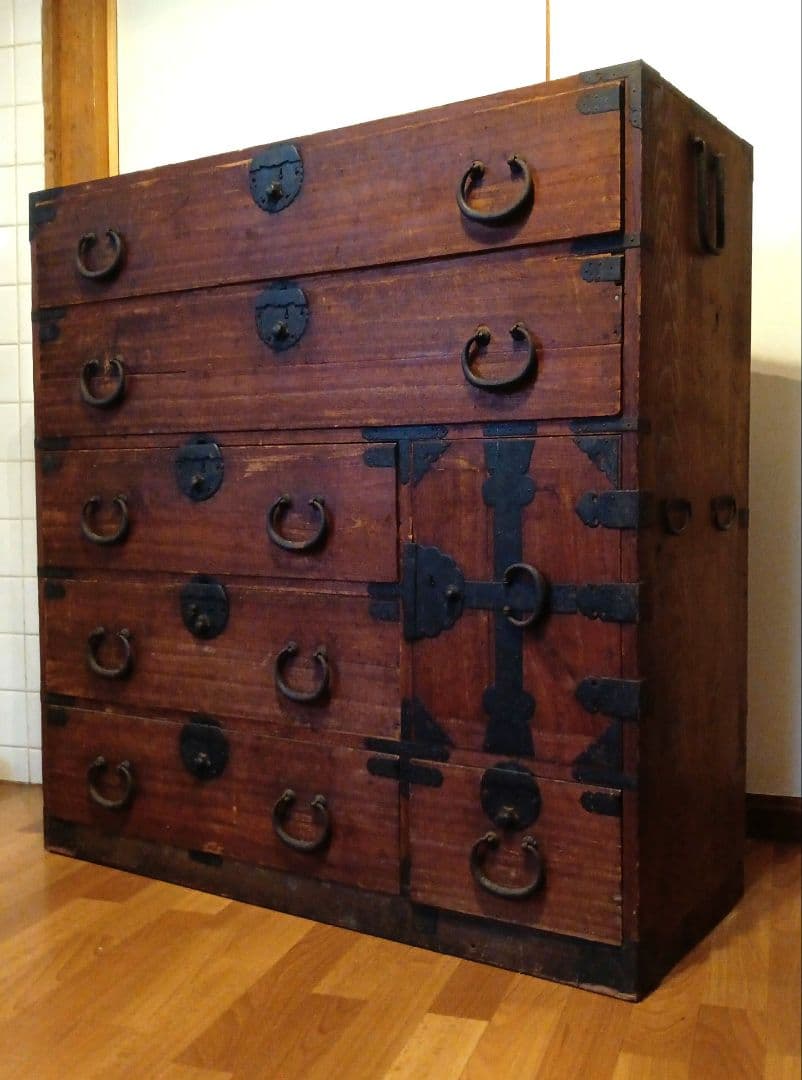 メ*5様 和風ダークブラウン木製タンス メ*5様 和風ダークブラウン