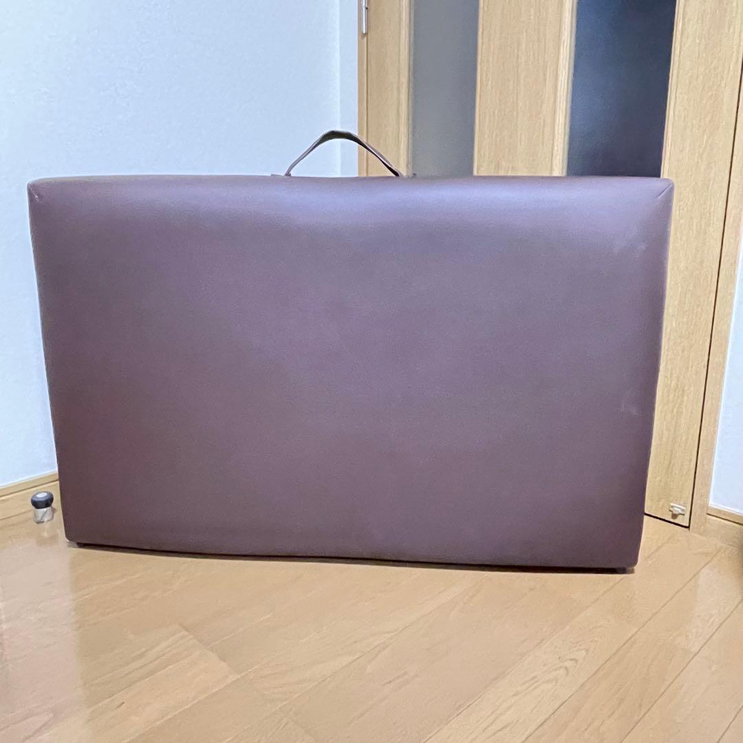 折りたたみマッサージベッド ブラウン アームレスト未使用 新品紙