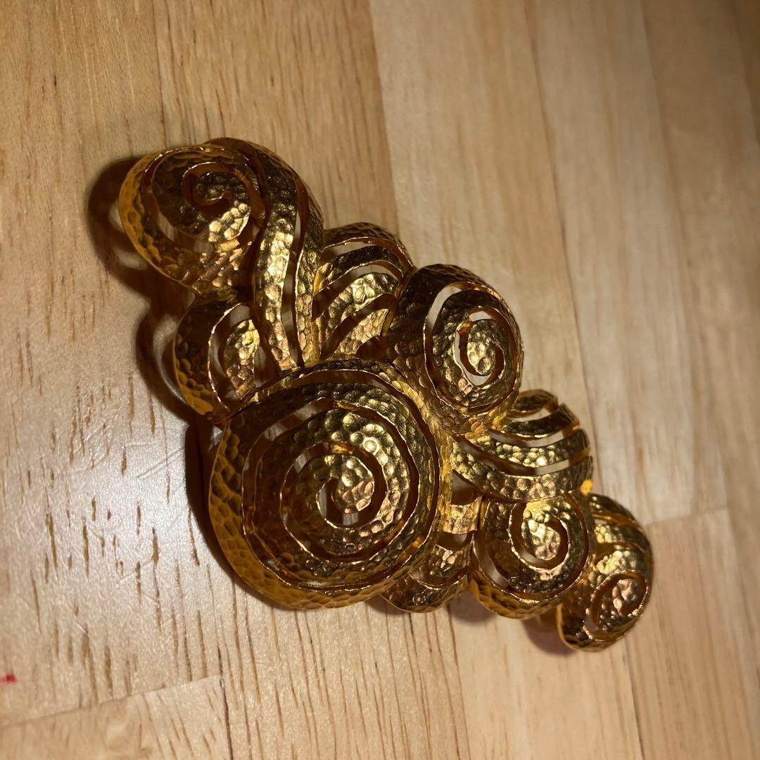 ランバン◇超希少◇LANVIN ヴィンテージ 渦巻き模様ブローチ