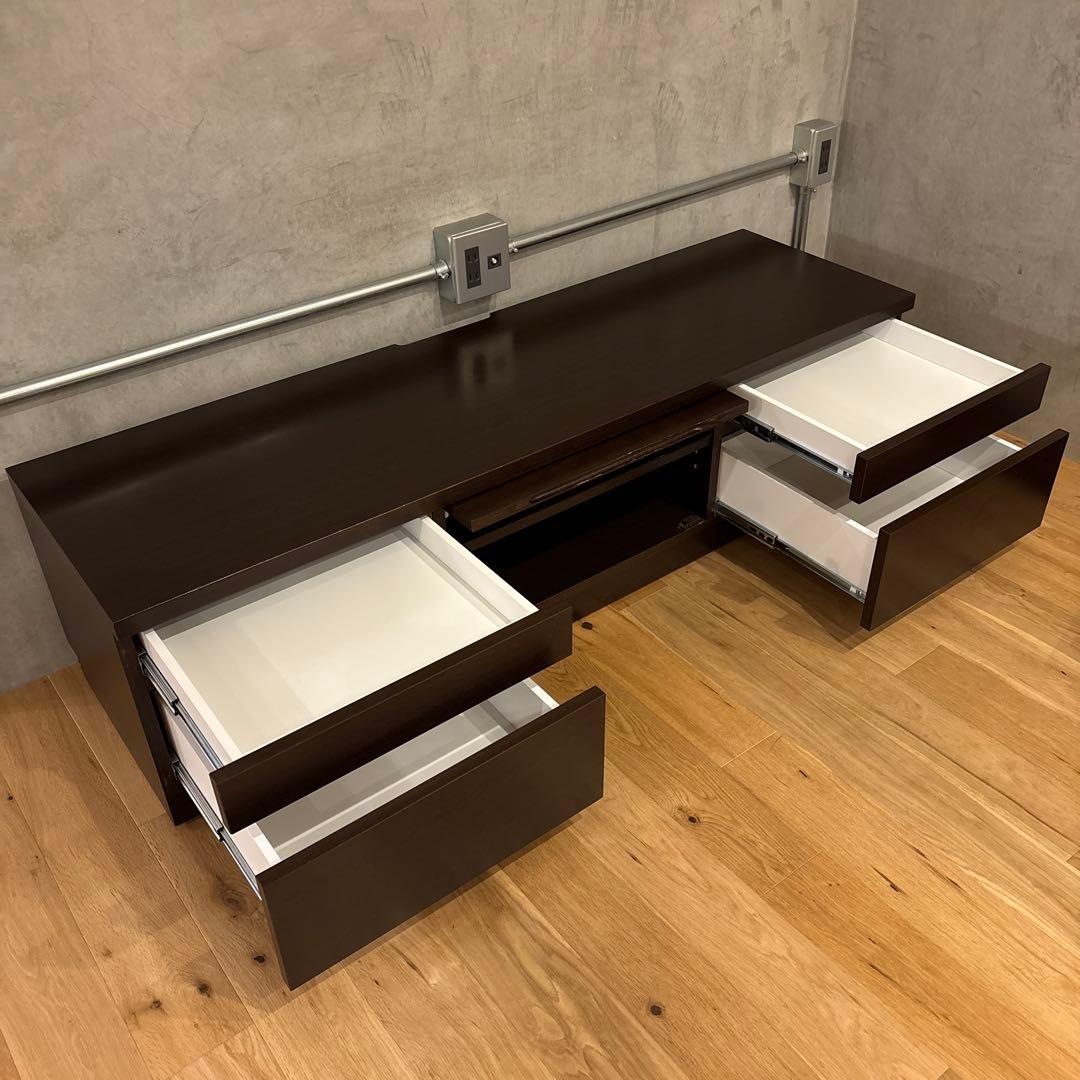 IDC大塚家具◇テレビボード ガラス扉付き 1500 SHIN A