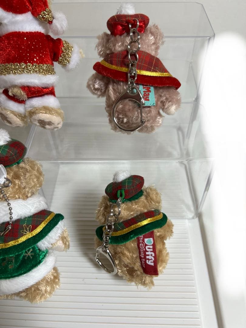 ダッフィー、シェリーメイぬいぐるみバッチ、ストラップ（クリスマス）
