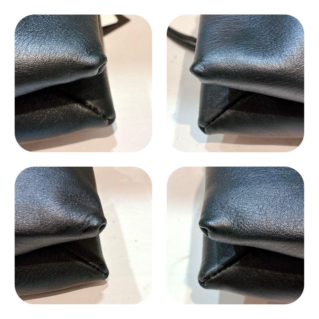 【新品】ear PAPILLONNER 《牛革》エンボスミニ巾着ショルダーバッグ