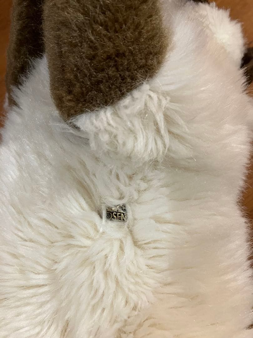 KOSEN 猫のぬいぐるみ 白と茶色