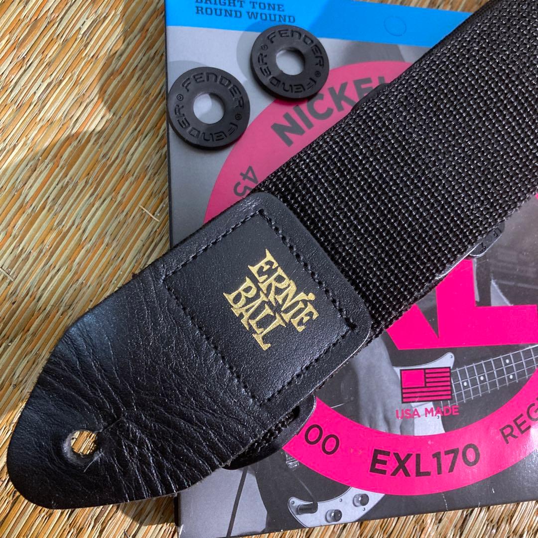 スタンド追加 フェンダー JAZZベース ストラップ ピックガード 本 弦