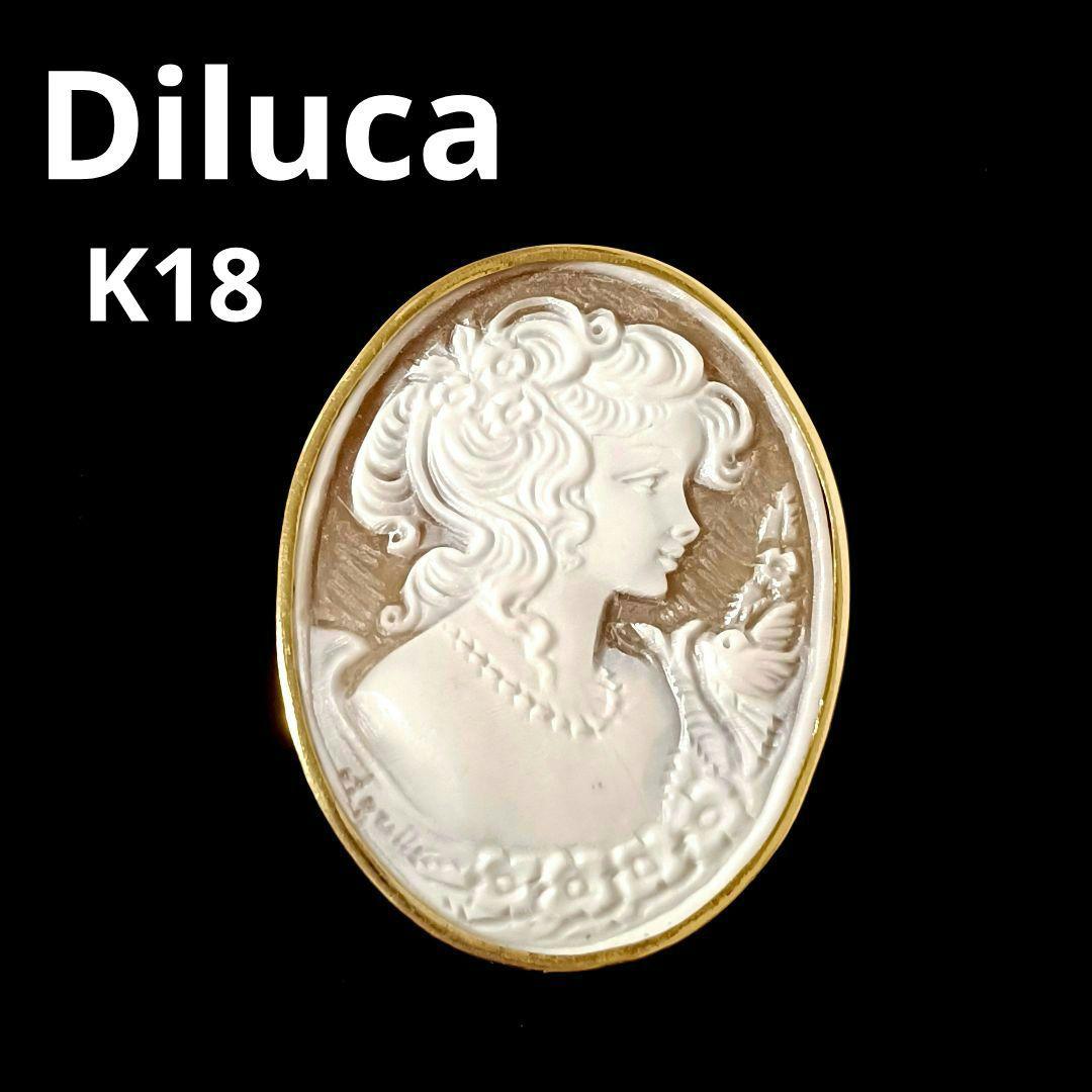 カメオ 18K 刻印あり 作家もの サイン ブローチ ネックレス ペンダント