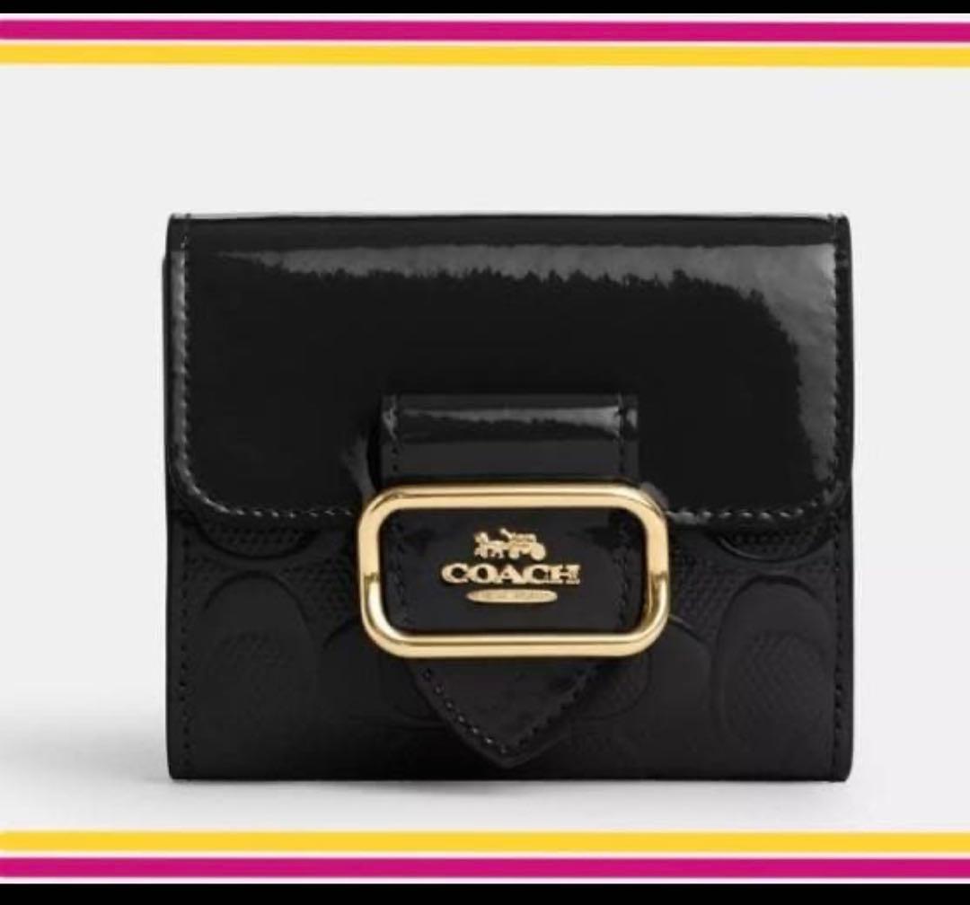 再入荷COACH コーチ クロスグレーン レザー モーガン スモール 二つ折