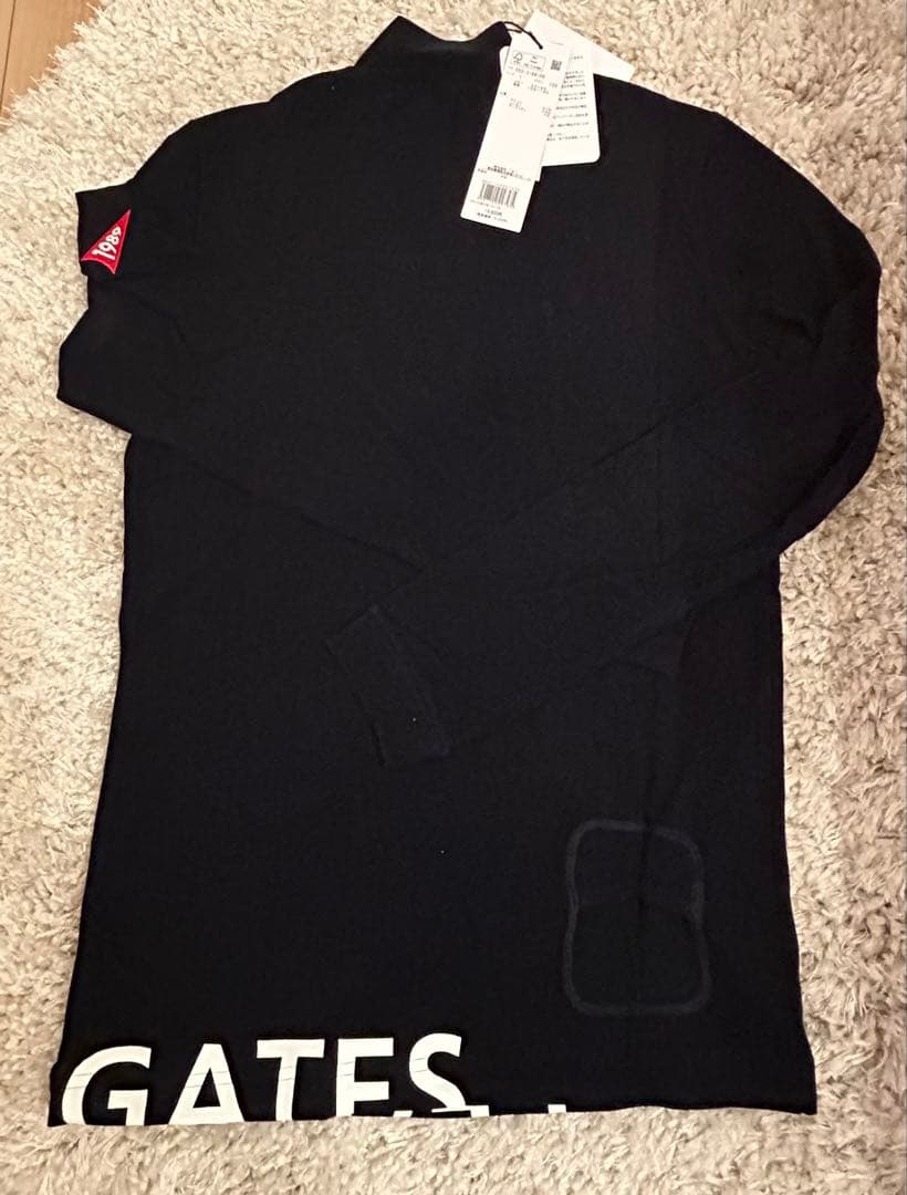 ☆パーリーゲイツ☆ ハーフジップ 長袖カットソー プレミアムウォーム　ネイビー