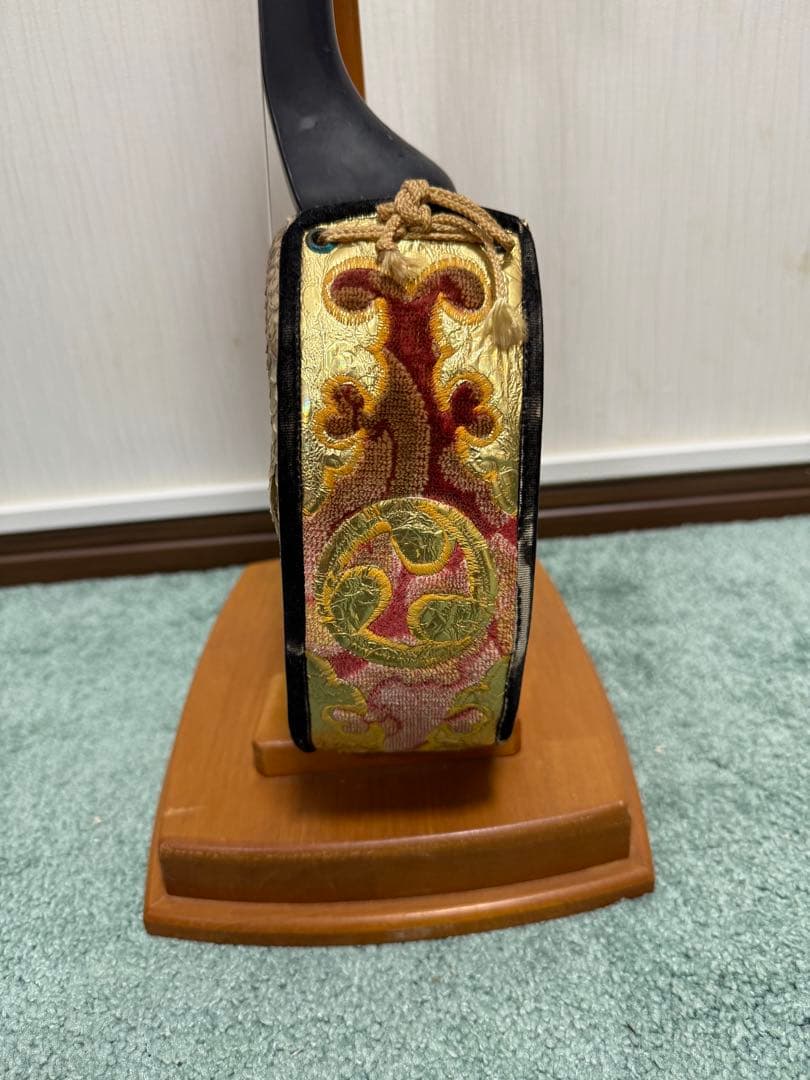 宮古木工芸 縞黒檀/カマゴン棹 本皮1枚張り三線 宮古木工芸 宮古木工芸