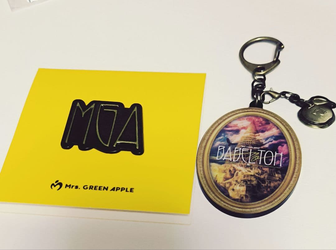 ミセスグリーンアップル バベルの塔 キーホルダーA MGA ピンバッジ