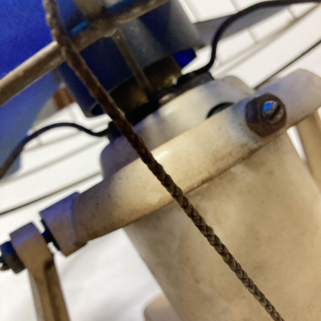 レトロ扇風機 青い羽根 壁掛け扇風機　昭和　現状品　レトロ　41/9