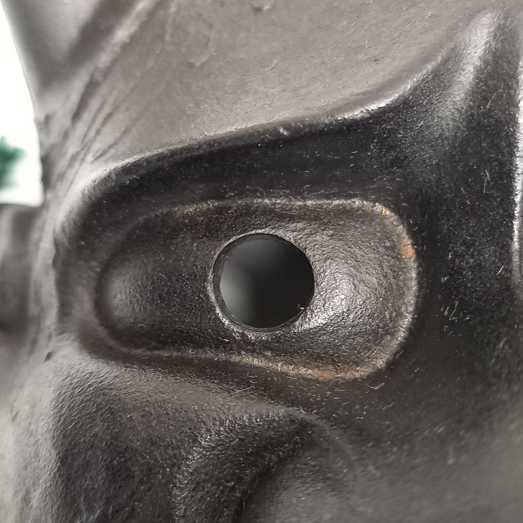 未使用 南部宝生堂 南部鉄器 般若 お面 鉄仮面 能面 ヴィンテージ 昭和