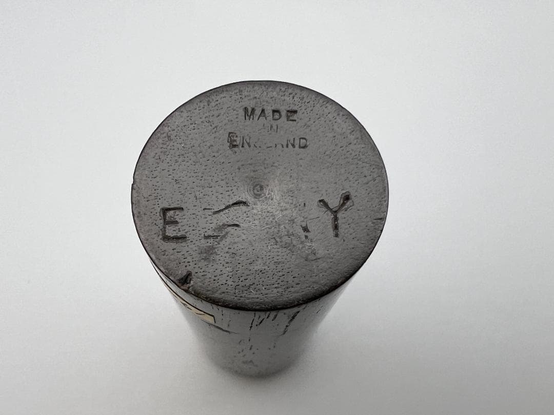 スターリングシルバー マウント付き 黒檀製 ハットピンホルダーボックス 1909