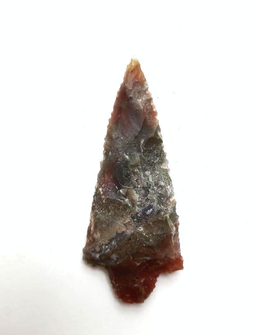 石器有舌尖頭器変成長石黒曜石矢じり180