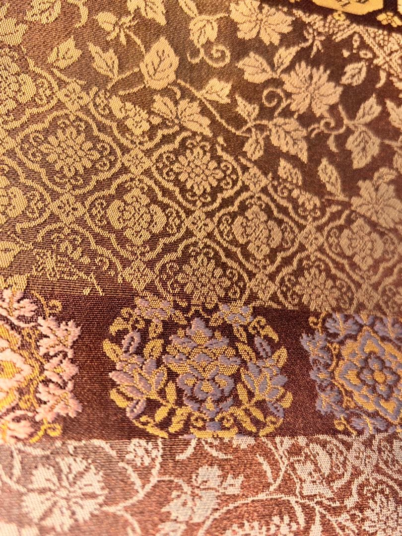 悠久の美 箔屋清兵衛 袋帯 美品 逸品 落款 箔 灰紫 お太鼓