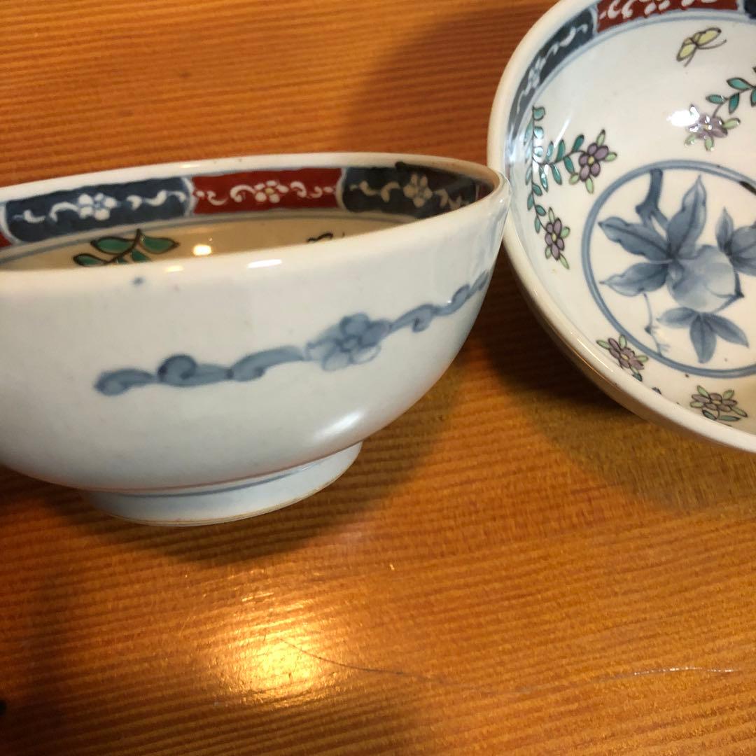 有田焼 5代 佐藤走波 染錦桃文 盛り鉢 20㎝ 有田焼 五代