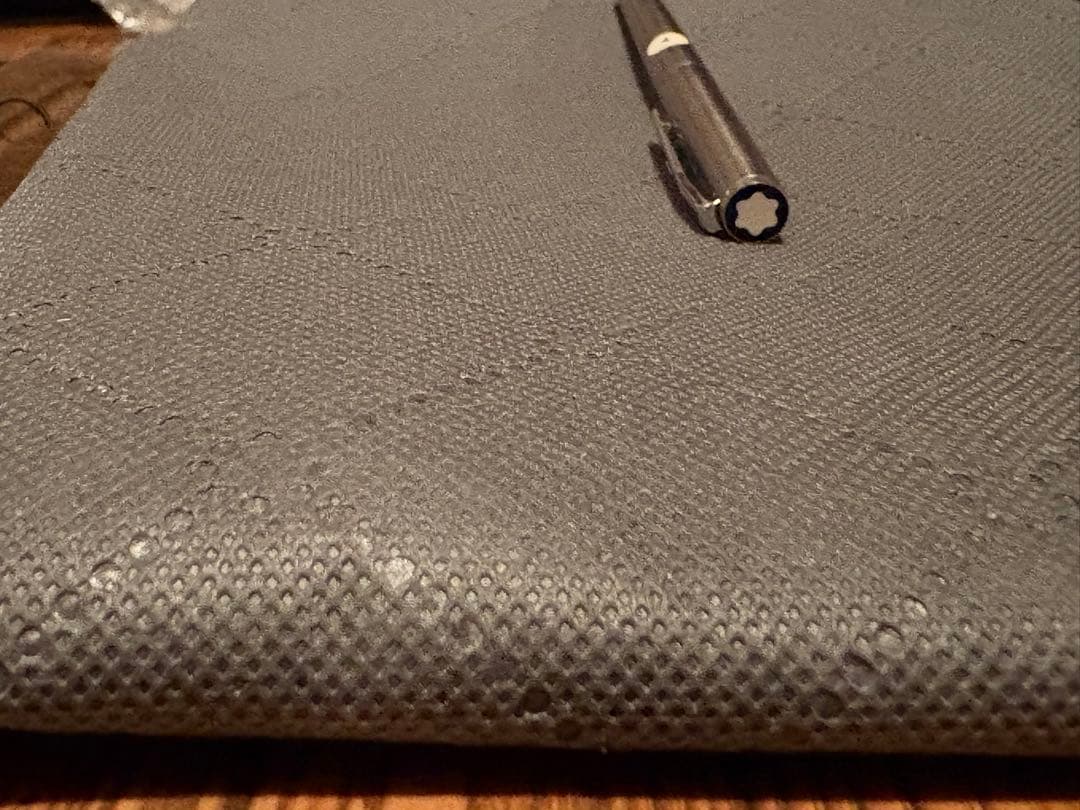 MONTBLANC シルバー万年筆 インクカートリッジ付き