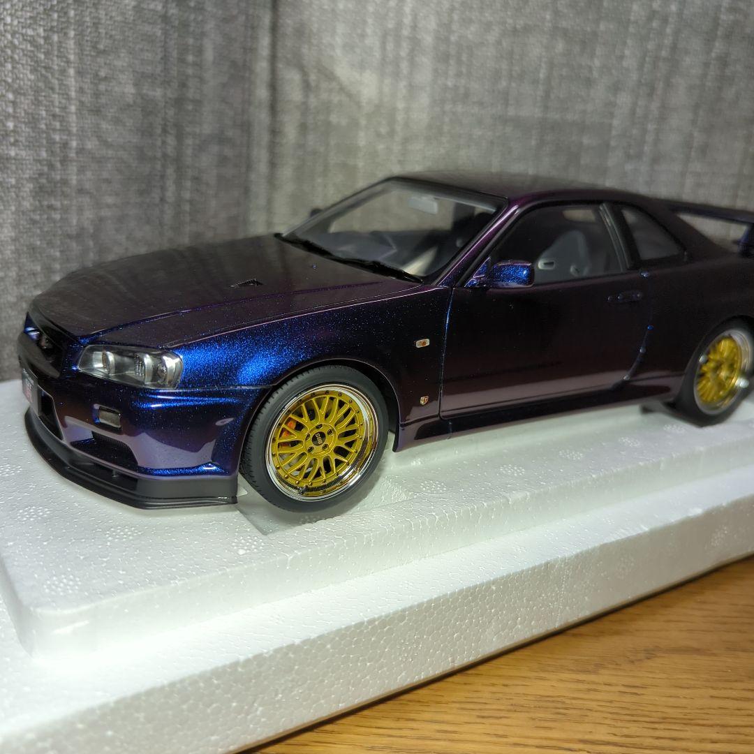 オートアート　GT-R 34　ミッドナイトパープル