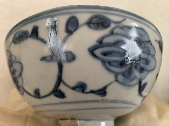 中国明時代染付(青花)お茶碗