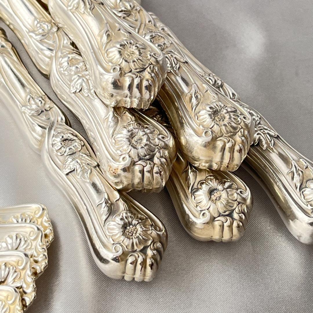 【WM A Rogers】アールヌーボー ディナーナイフ / フォーク 12本