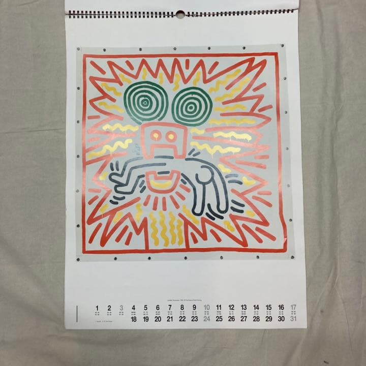 キースヘリング1999年カレンダーポスター