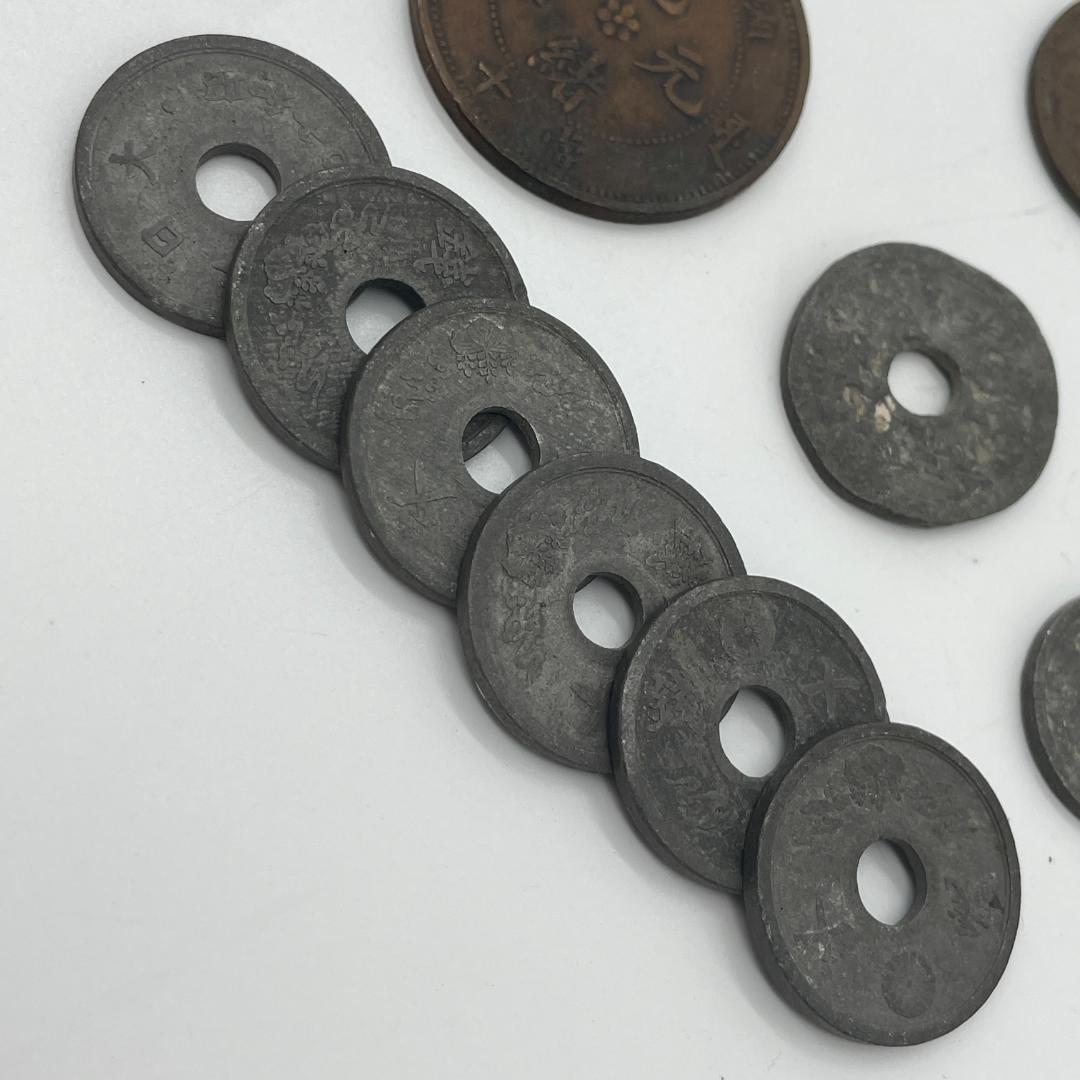 古銭まとめ出品 2銭 1銭 5銭 10銭 半銭 大日本 中国通貨 乾隆通宝